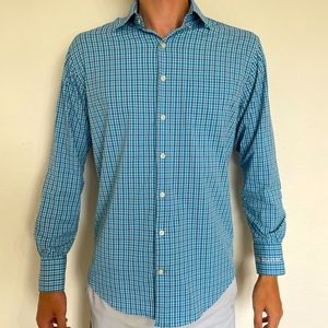 Peter Millar Summer Comfort Button Down Blue